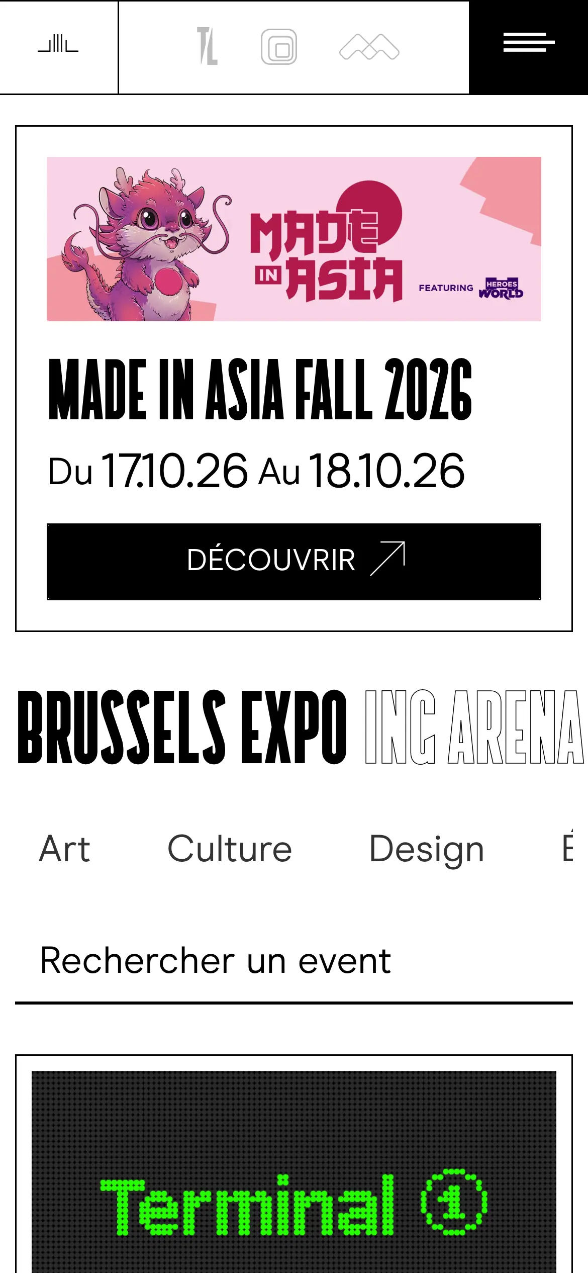 Brussels Expo, On mobile