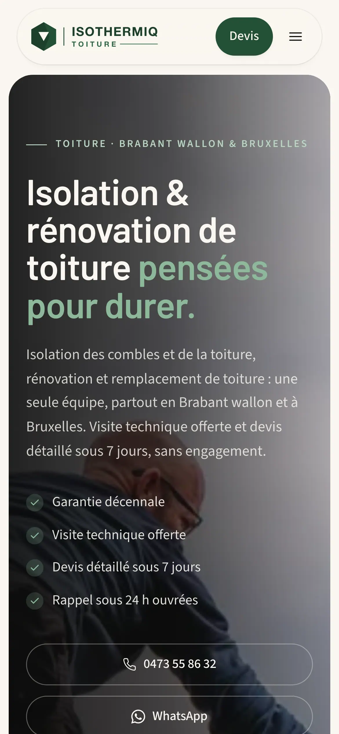 Isothermiq, On mobile