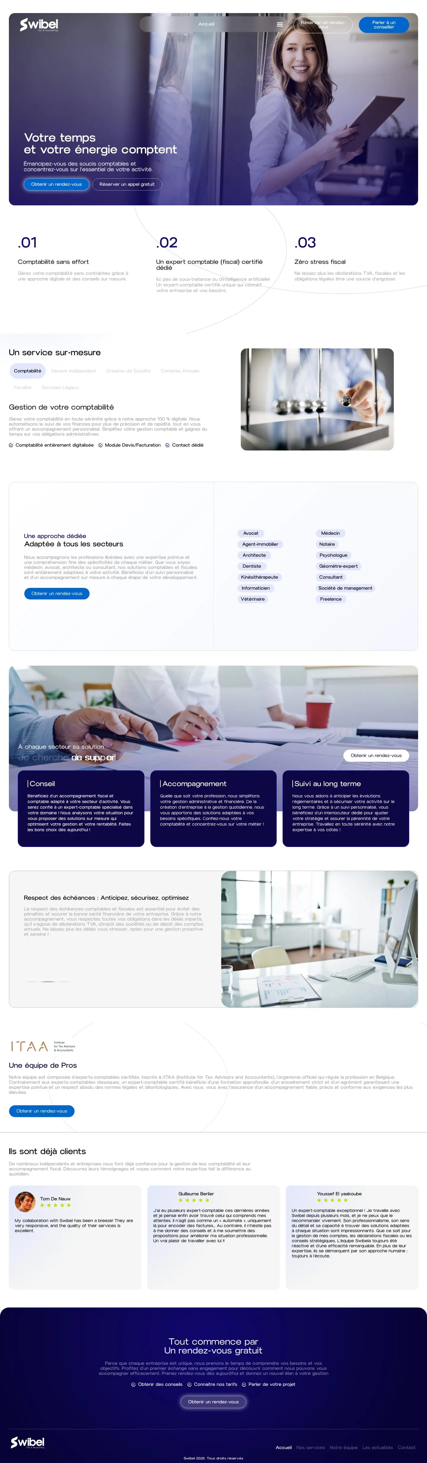 Swibel, The full page