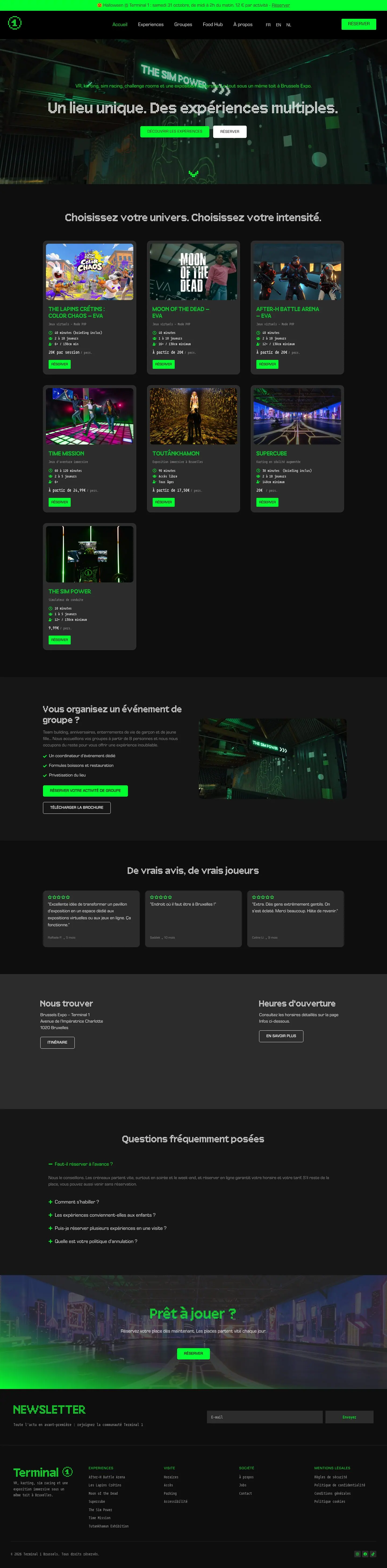 Terminal 1, The full page