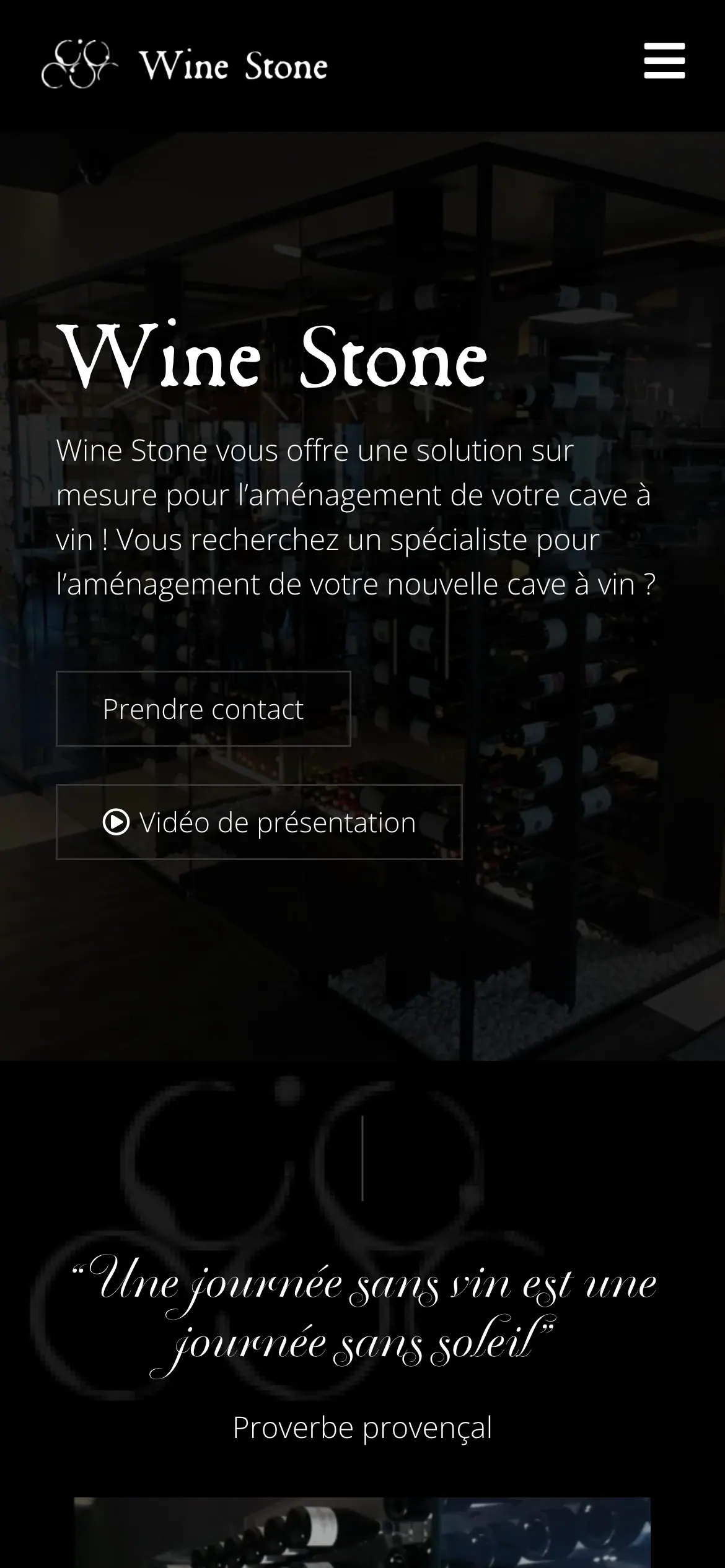 Wine Stone, On mobile
